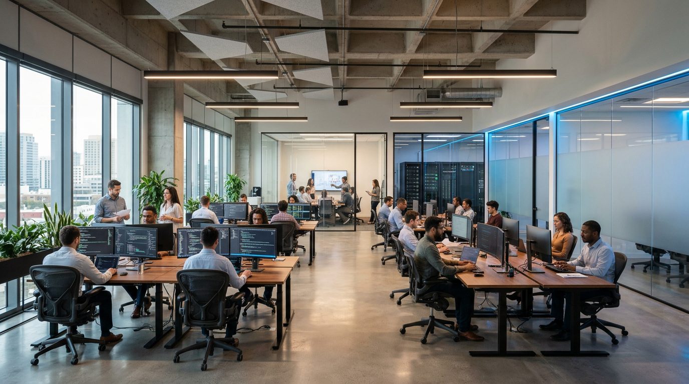 Rainbow Shine Infotech Modern Workspace